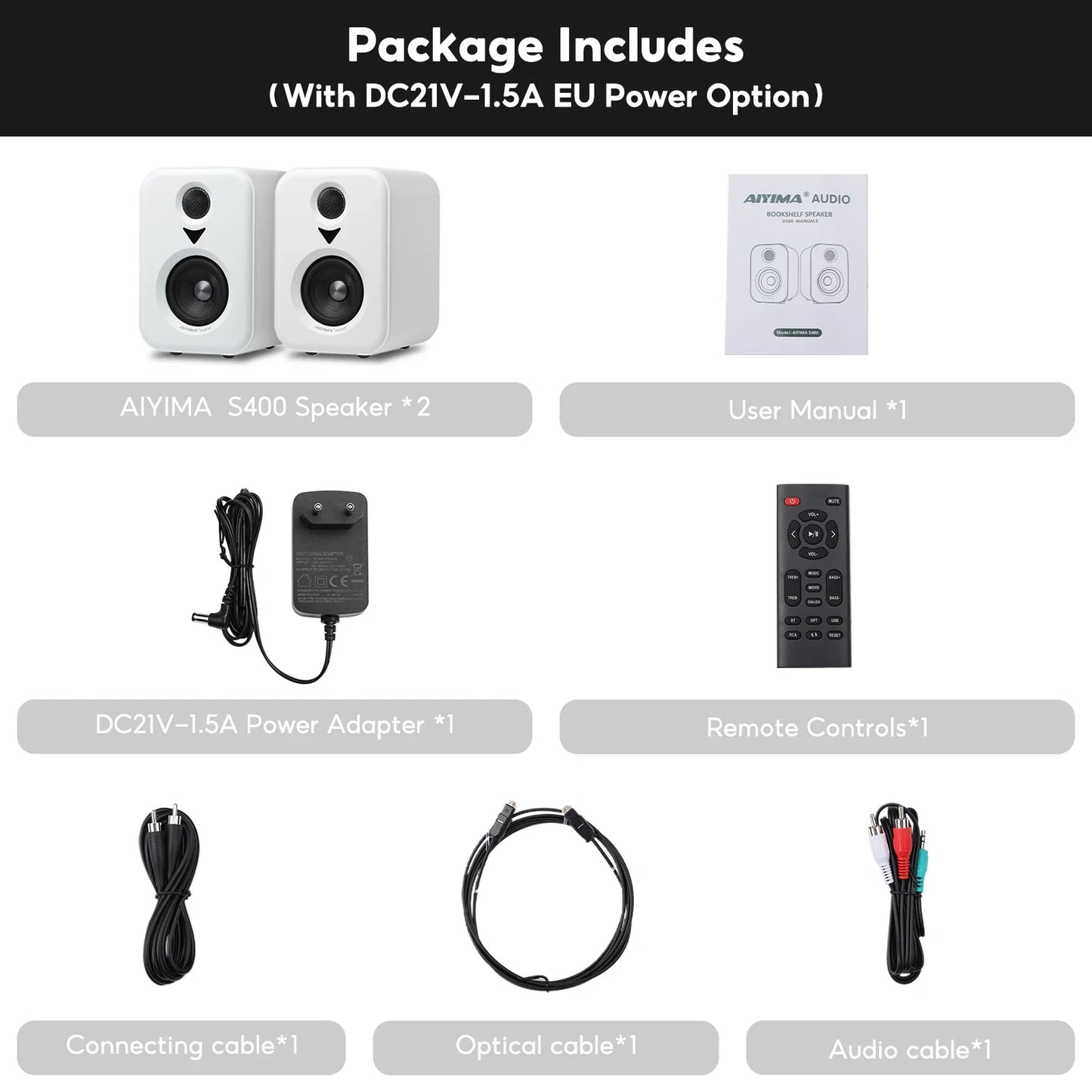 Bookshelf Active Studio Speakers 3" (7.6 cm) Bluetooth 5.3 USB DAC Hi-Res HiFi 2.0 with Subwoofer Output for TV & PC