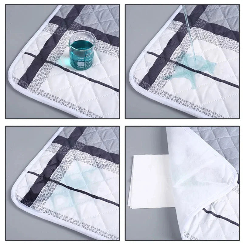 Washable Waterproof Baby & Toddler Mattress Protector Cute Cartoon Reusable Urine Pad 50×70 cm (19.7×27.6 in)