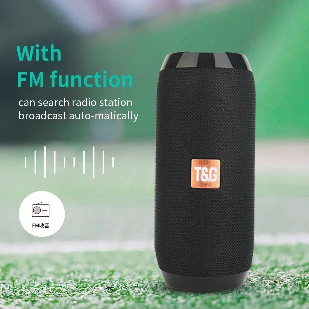 Portable 10W Bluetooth 5.0 Speaker — IPX5 Waterproof, 1200mAh, 10-Hour Playtime, TF/USB/FM, Handsfree Call