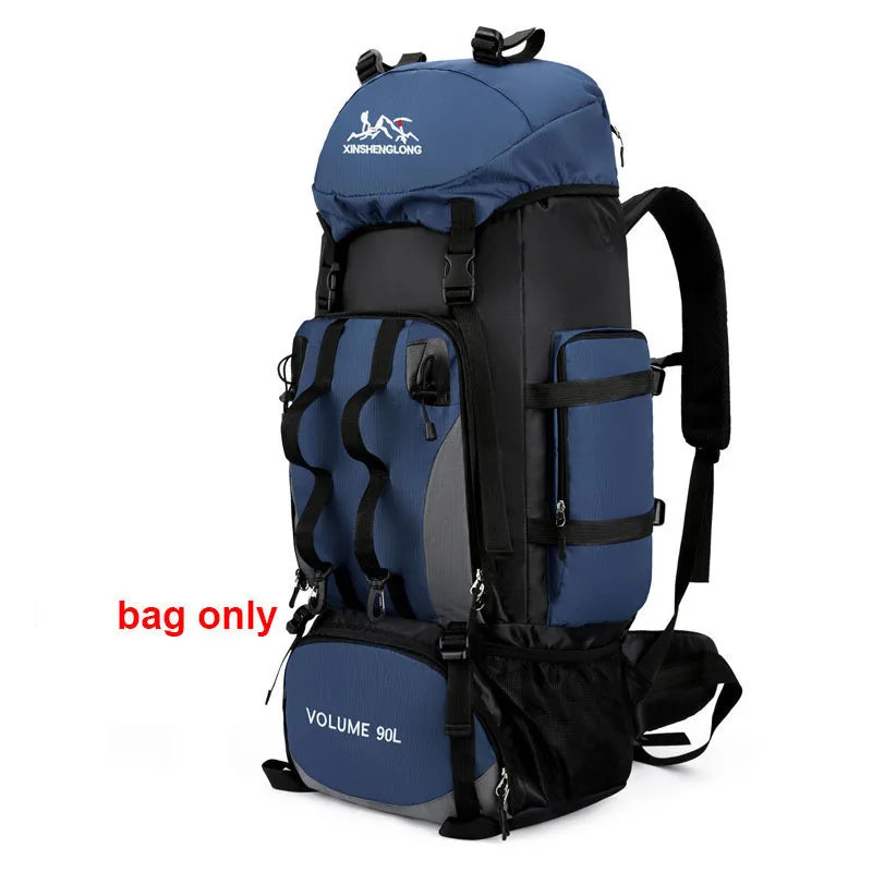 90L Waterproof Hiking & Camping Backpack — Large Capacity Trekking Rucksack for Travel (Unisex)