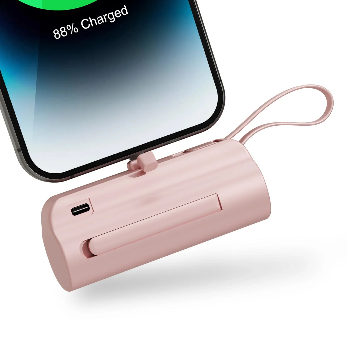 Mini 4500mAh Portable Power Bank - Dual USB-C Ports & 10W Wireless Charger for iPhone & Android