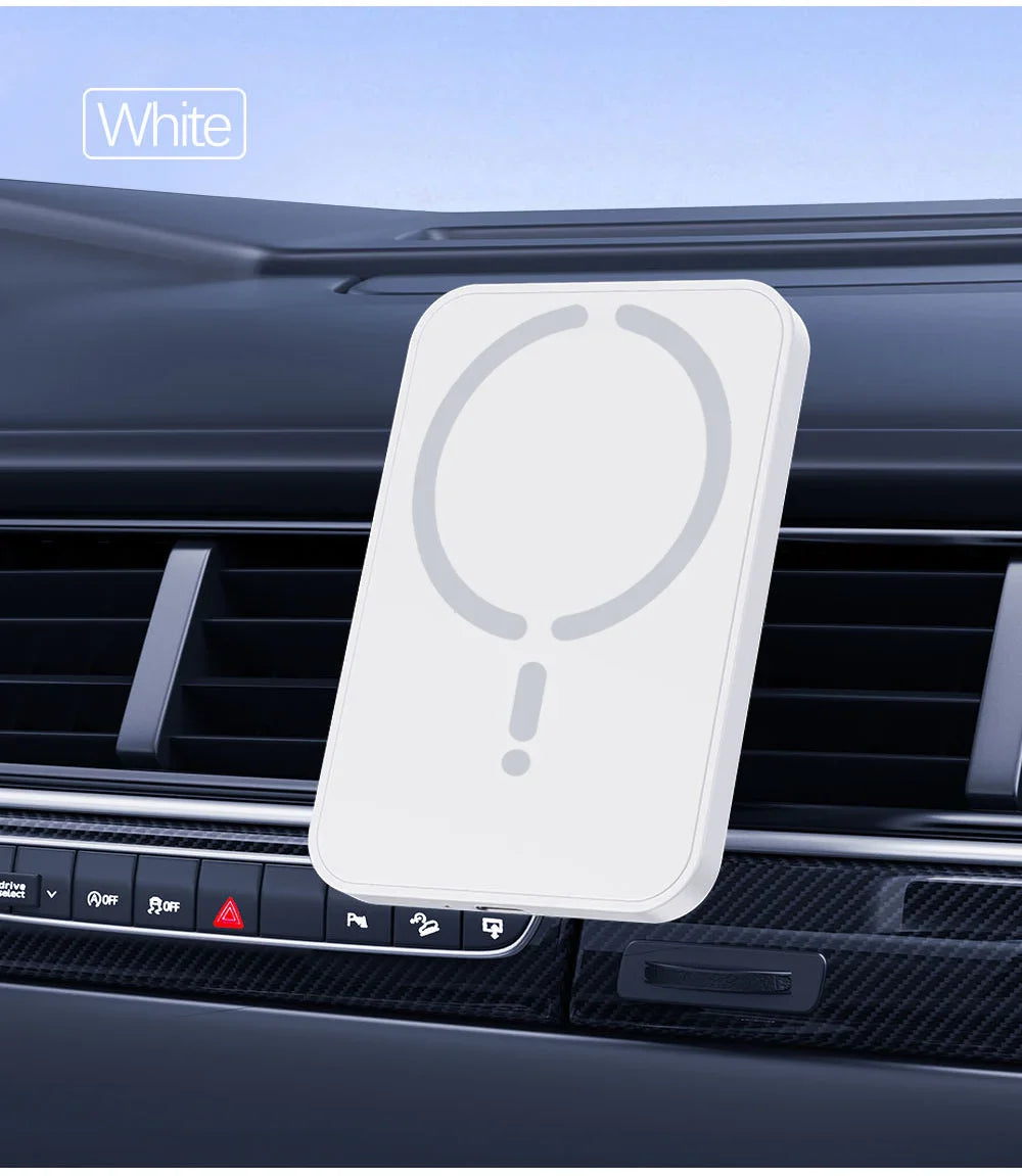 15W Magnetic Car Wireless Charger MagSafe-Compatible Air Vent Phone Holder 360° Rotating Fast Charging USB-C