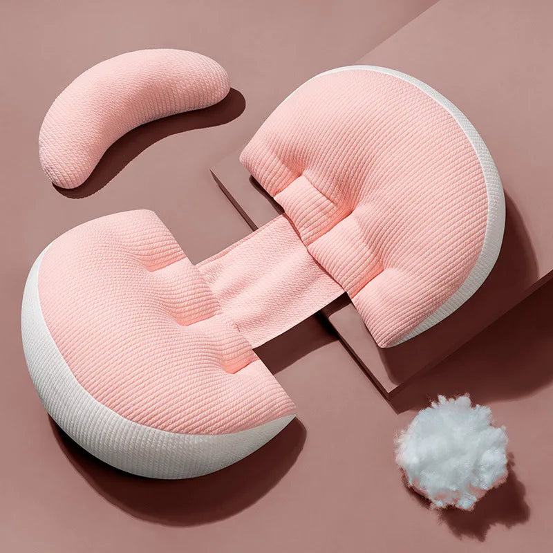 Maternity Pillow 65 x 50 cm (25.6 x 19.7 in) Cotton Pregnancy Waist & Abdominal Support Pillow