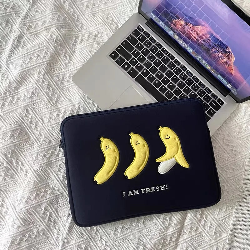 Cute Animal Print Shockproof Laptop Sleeve 13–16 inch (33–40.6 cm) Zipper Pouch for 13/13.3/14/15/15.6/16