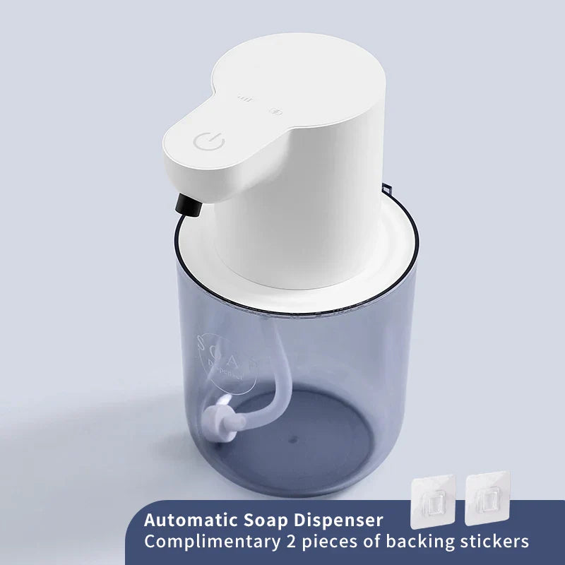 Wall-Mounted Automatic Foam Soap Dispenser 400 ml (13.5 fl oz) Rechargeable Touchless Induction Sensor for Bathroom