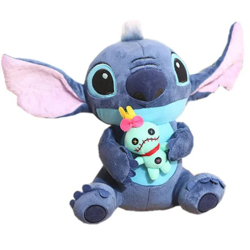Stitch Plush Toy 10 in (25 cm) Soft Stuffed Doll — Blue & Pink Character Plush Gift for Kids