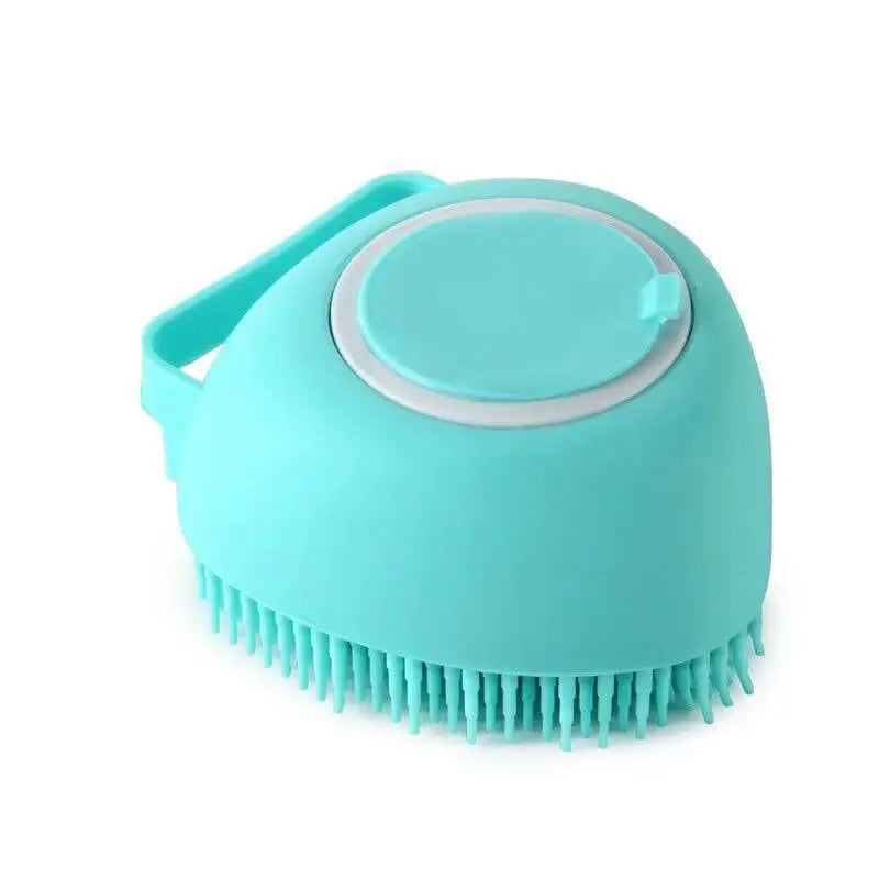 Silicone Pet Bath Massage Glove — Soft Grooming Brush for Dogs, Puppies & Cats
