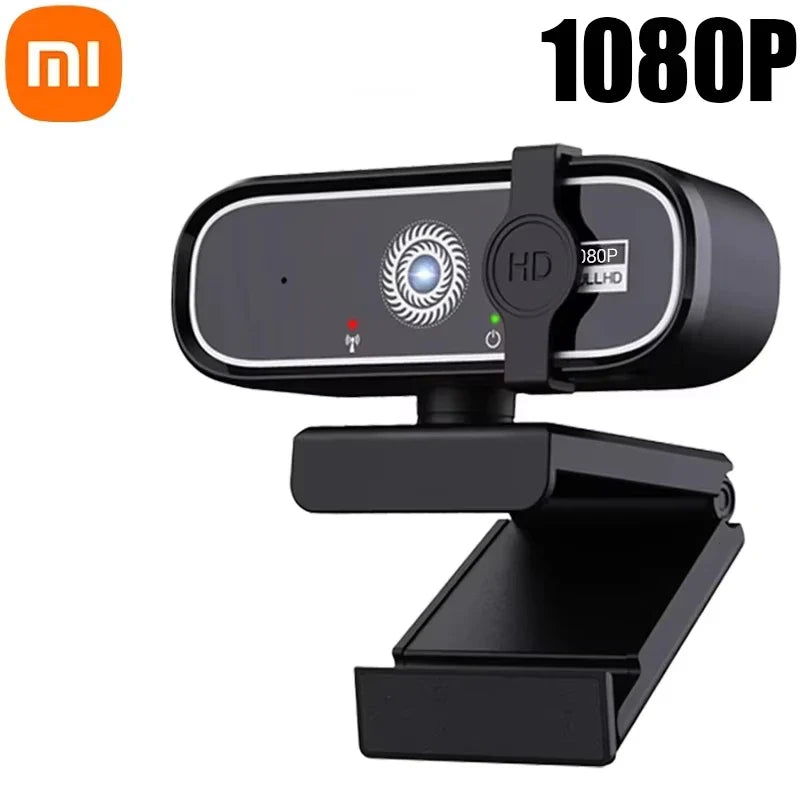 4K USB Webcam with Autofocus & Built-In Microphone — 2K/1080P Options, Privacy Cover, Plug-and-Play