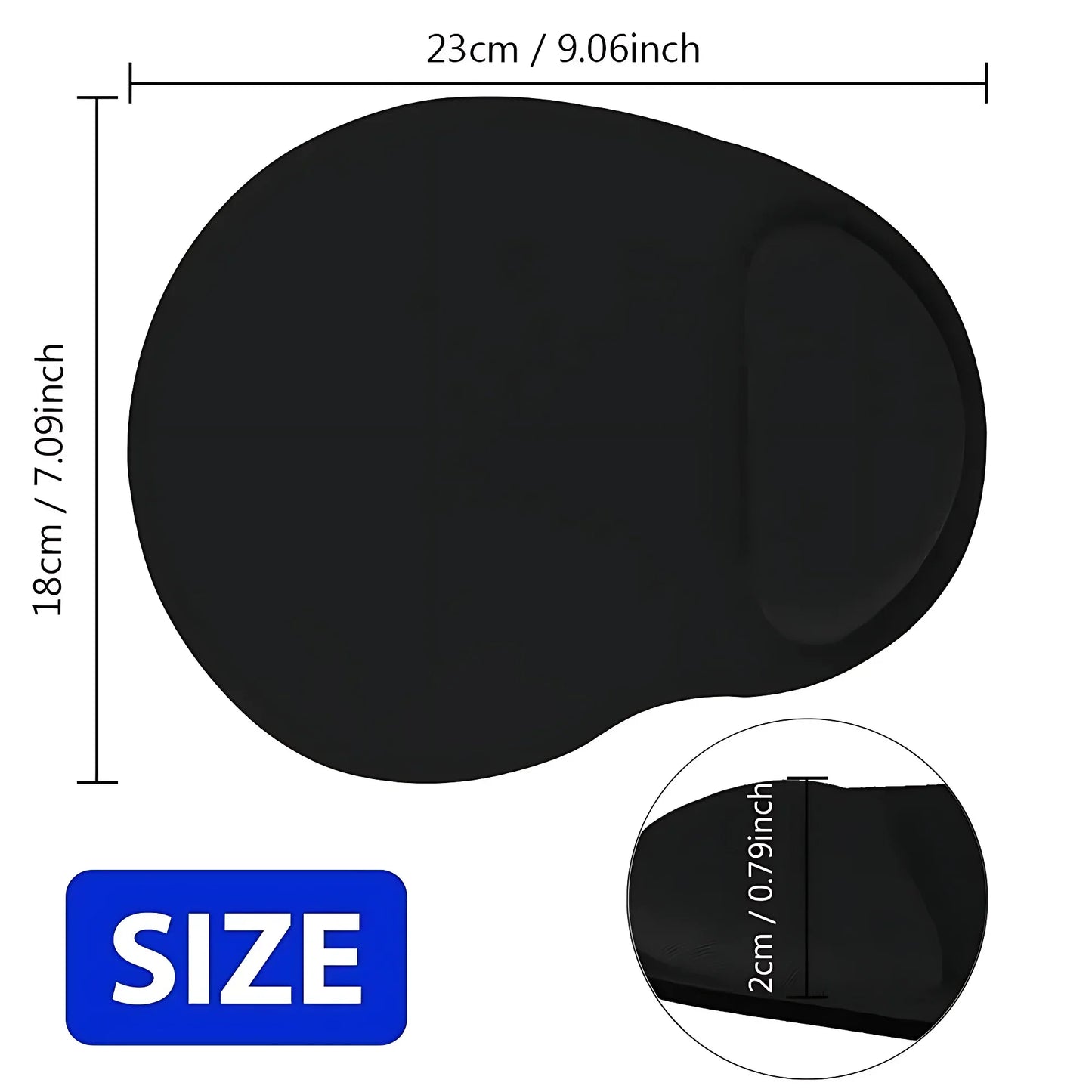 Ergonomic Wrist Rest Mouse Pad with Soft Wrist Support – Non-Slip Mousepad for PC & Laptop