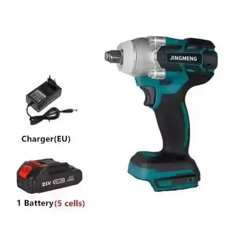 2-in-1 Brushless Cordless Impact Wrench 1/2-Inch Drive with LED Light — 520 N·m Max Torque, Compatible with 18V Batteries