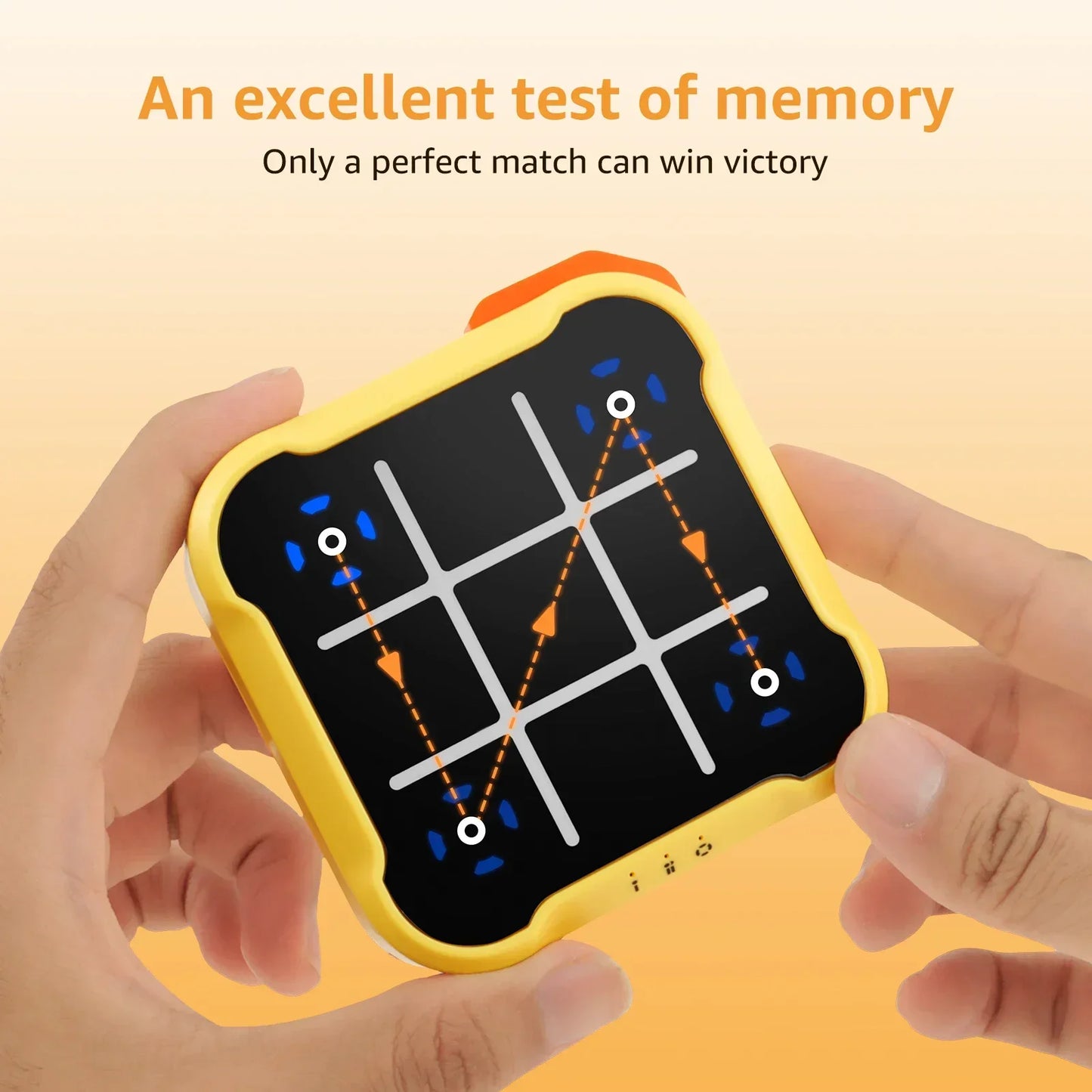 3-in-1 Electronic Tic-Tac-Toe & Bolt Chess Handheld Game - Portable Kids Puzzle Toy Gift