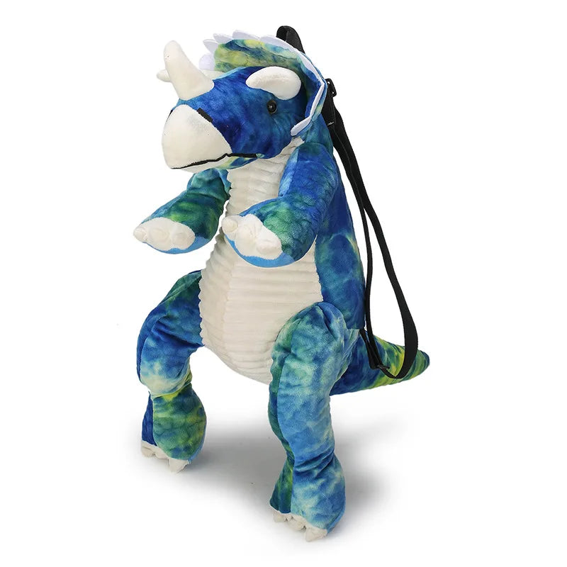 Plush T-Rex Dinosaur Backpack with Adjustable Straps, Kids School Bag for Boys and Girls