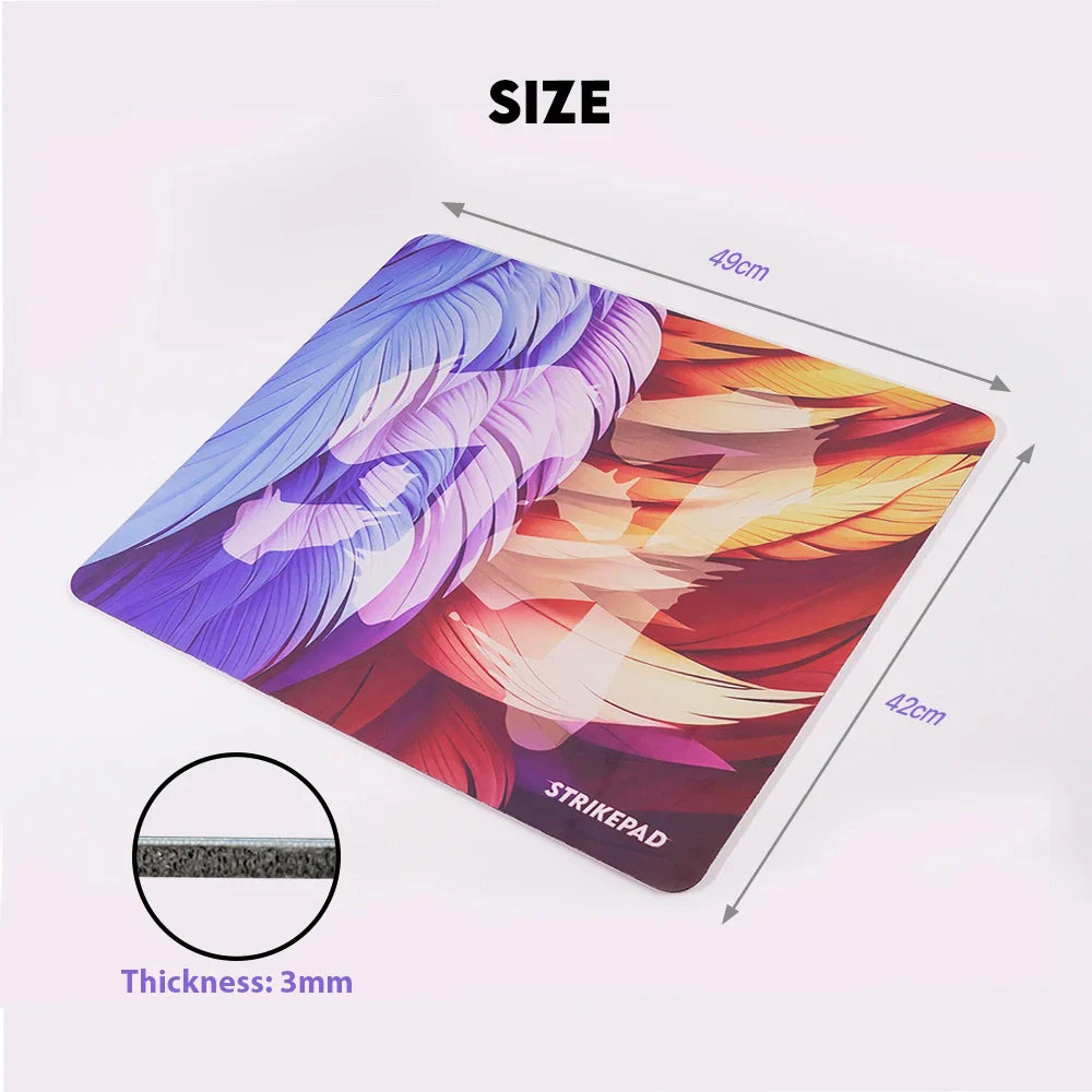 Holographic Gaming Mouse Pad 490 x 420 x 3 mm (19.3 x 16.5 x 0.12 in) Waterproof No-Edge Stitching