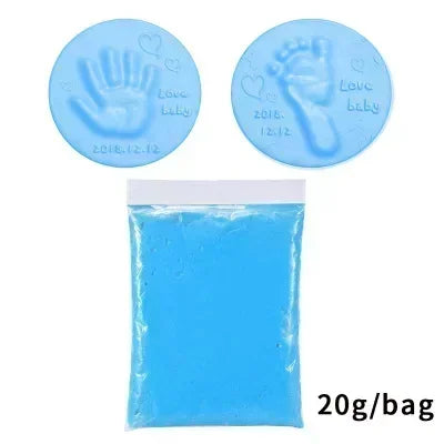 Baby Footprint Clay Kit Air-Dry 3D Hand & Footprint Keepsake DIY Non-Toxic Souvenir