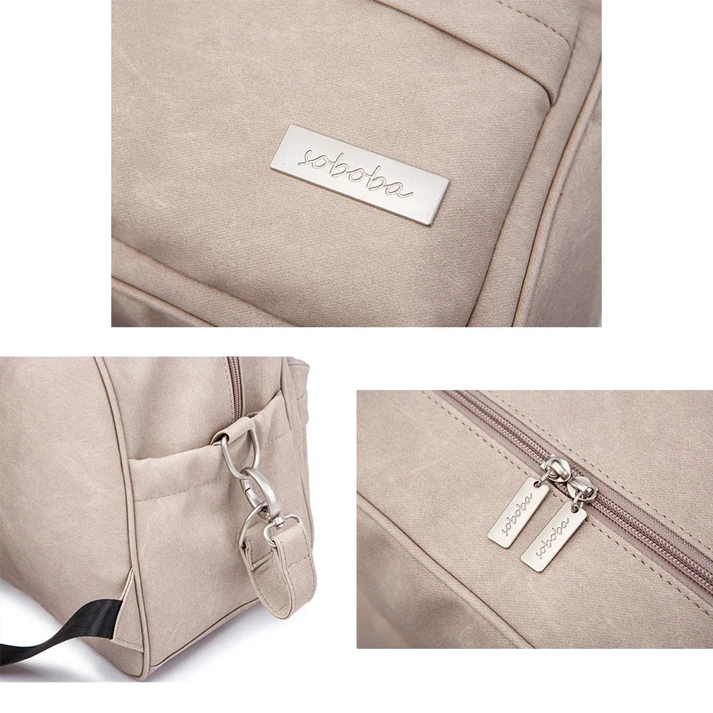 Waterproof Multi-Function Diaper Backpack for Moms - Stylish Nappy Changing Bag