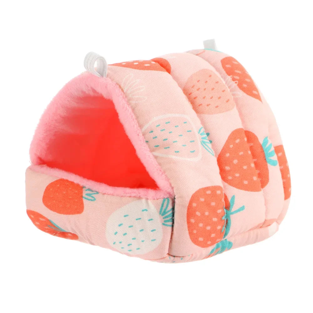 Hanging Cotton Nest Bed for Small Pets - Warm Flannel Hamster & Guinea Pig House (S/M/L/XL; 3.15–7.87 in / 8–20 cm)