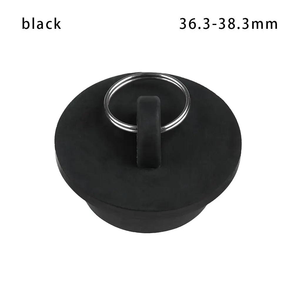 Universal Rubber Sink & Bathtub Drain Stopper Plug — Leakproof Floor Drain Strainer, White