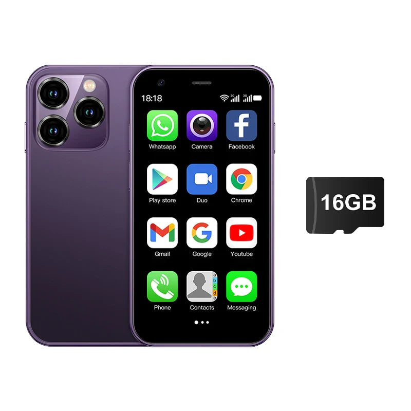 Mini 3.0-inch (7.6 cm) Android 3G WCDMA Smartphone, Dual SIM, WiFi Hotspot, Google Play Pocket Phone