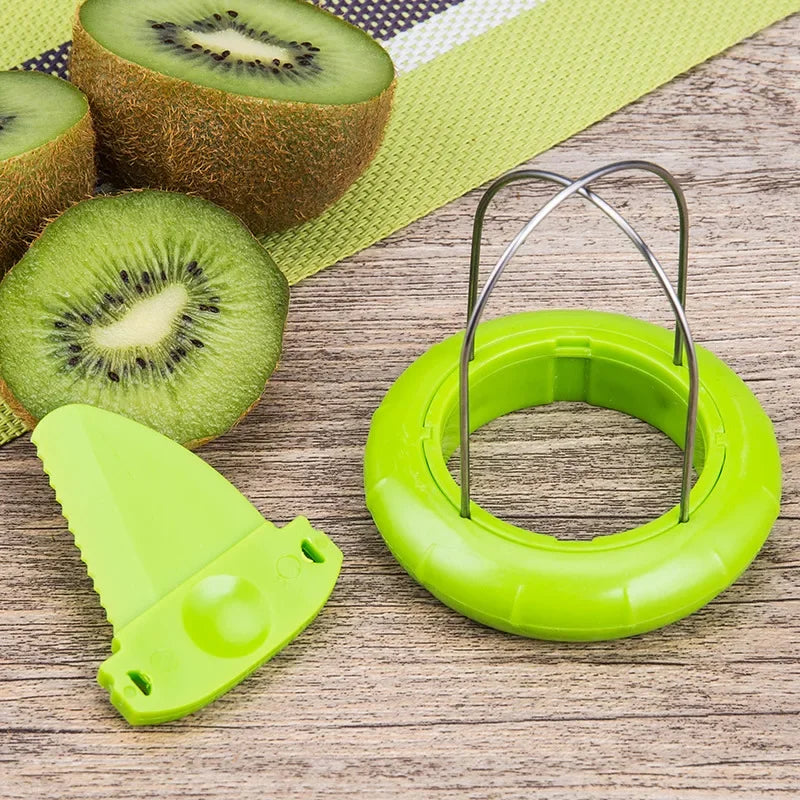 Detachable Kiwi Cutter & Fruit Peeler – Stainless Steel Blade Compact Lemon Peeling Tool for Salad Prep