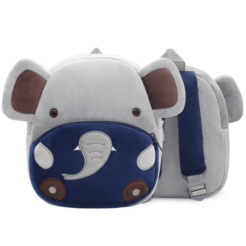 Cute Plush Animal Kids Backpack - Cartoon School Bag for Girls & Boys, Soft Preschool Backpack