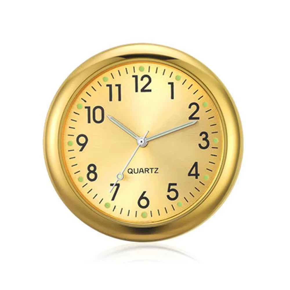 Luminous Mini Car Clock Stick-On Digital Dashboard Quartz Timepiece - 1.6 in (4 cm)