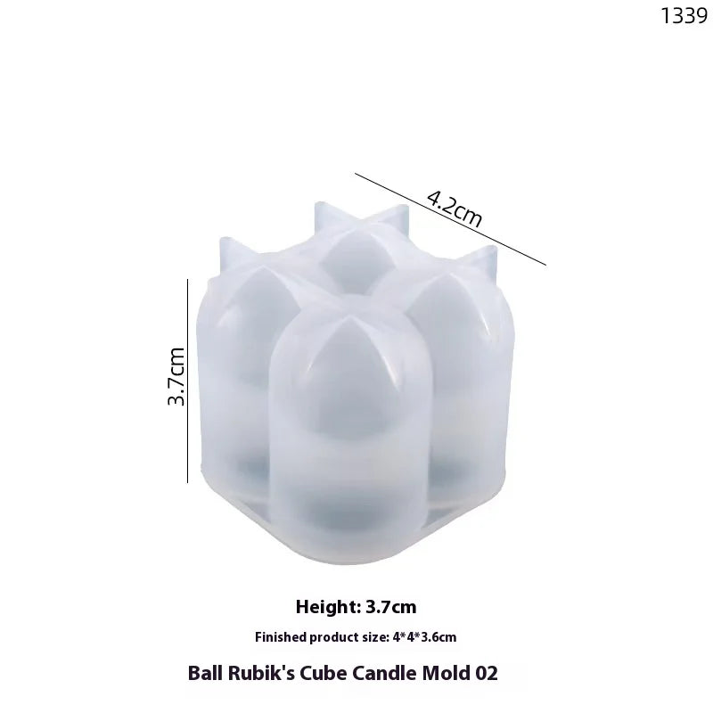 3D Spiral Striped Silicone Candle Mold for DIY Scented Candles, Wax, Soap & Resin (8 x 8 x 15 cm / 3.1 x 3.1 x 5.9 in)