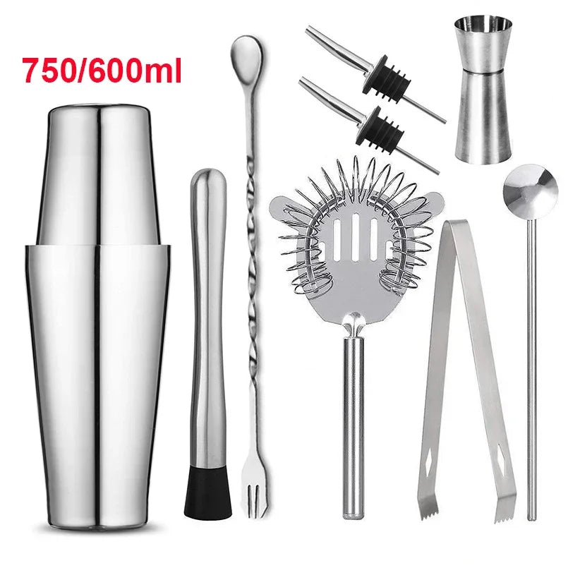 Boston Shaker Set – Professional Stainless Steel Cocktail Mixer & Bartender Kit