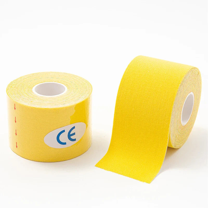 Kinesio Tape Elastic Sports Kinesiology Tape for Muscle & Knee Pain Relief - Athletic Recovery 2.5/5/7.5/10 cm (1/2/3/4 in)