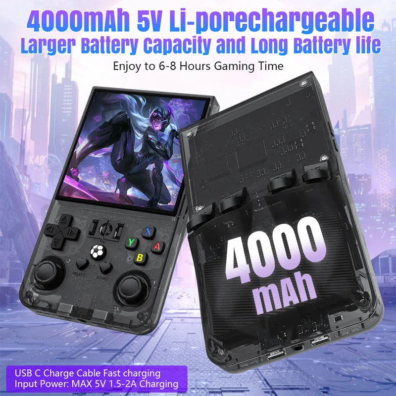 Retro Handheld Game Console 4.0 Inch (10.16 cm) IPS Screen Portable Pocket Player Linux 64GB/128GB 18,000+ Classic Games