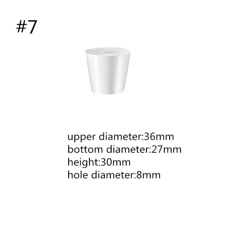 Food-Grade Silicone Tapered Stopper with Hole for Fermentation Airlock Valve Home Beer Brewing