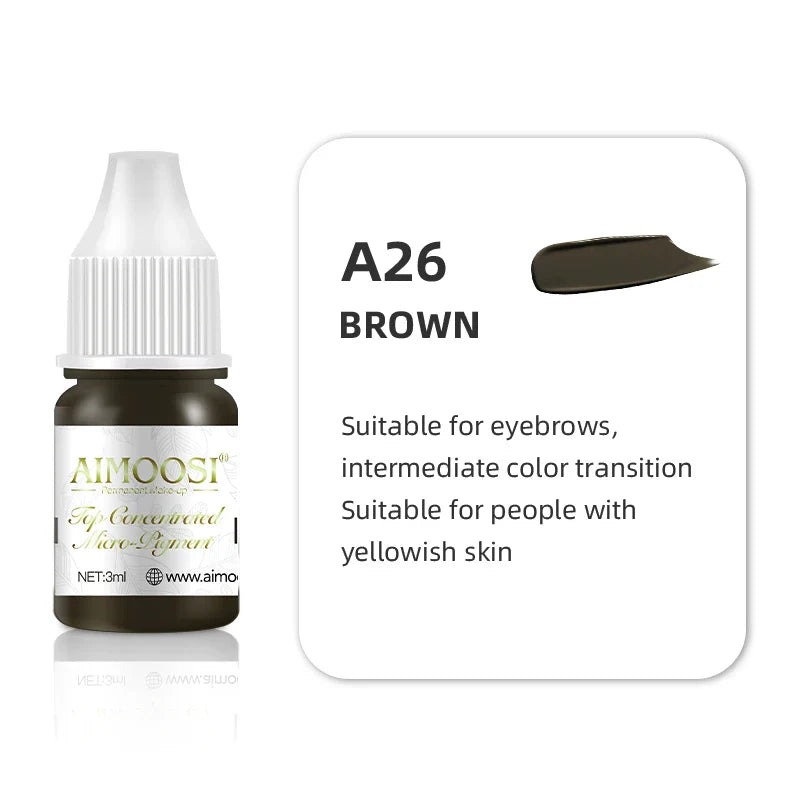 Microblading & Nano Brows Pigment – REACH Certified Permanent Makeup (PMU) Tattoo Ink, 3ml