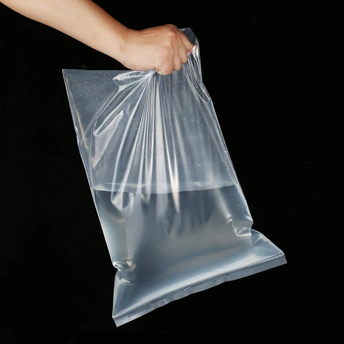 Clear Thick Resealable PE Bags – Reclosable Zip Storage Pouches for Jewelry, Food & Crafts (Sizes 4×6–12×18 cm / 1.6×2.4–4.7×7.1 in, 100–500 Pack)