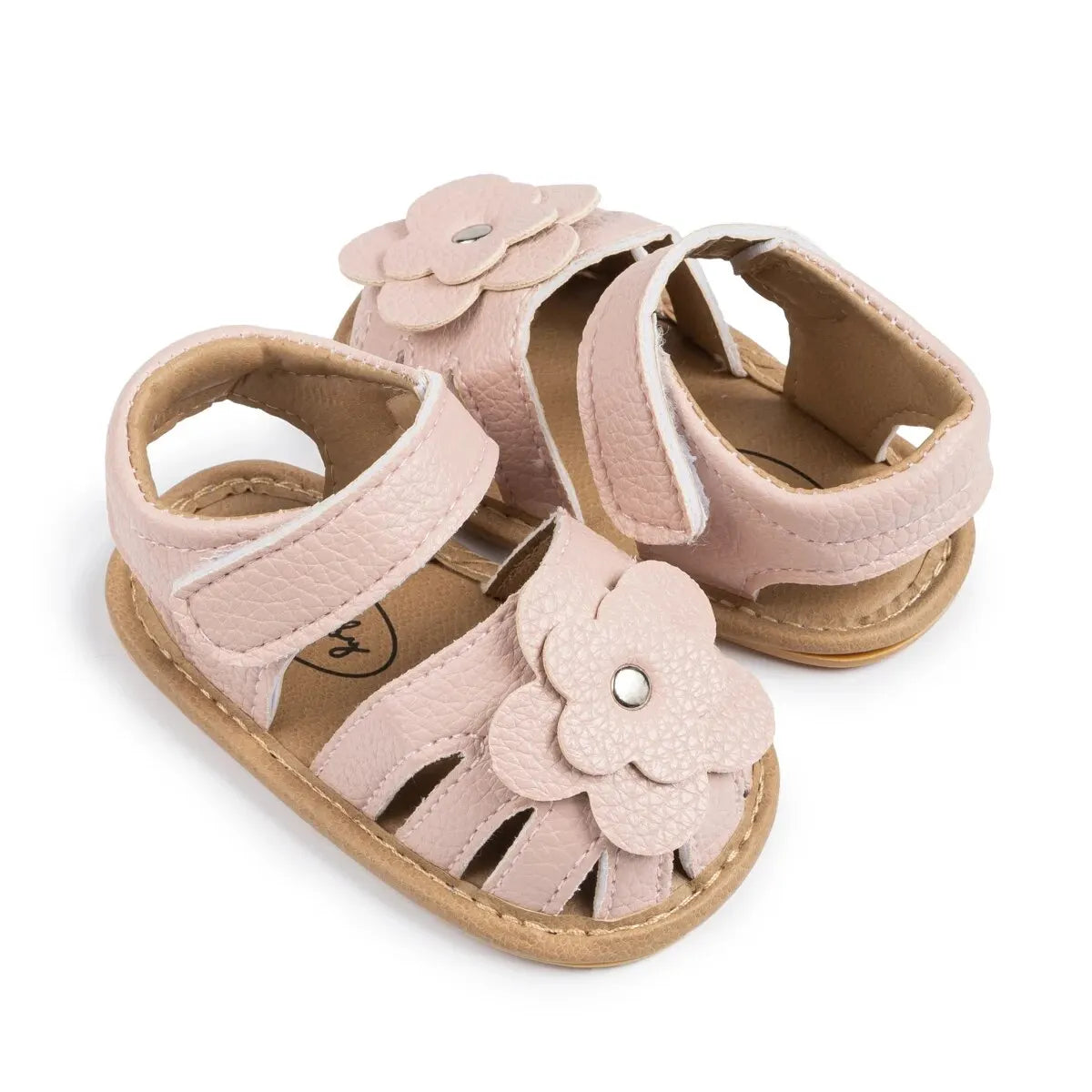 Infant Baby Girls Flower Non-Slip Soft Sole Sandals — Princess Dress Flats for Newborn
