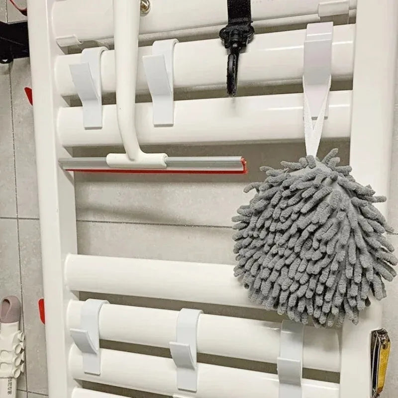 Radiator Towel Hooks Clips – Heated Rail Hanger for Towels, Scarves & Clothes