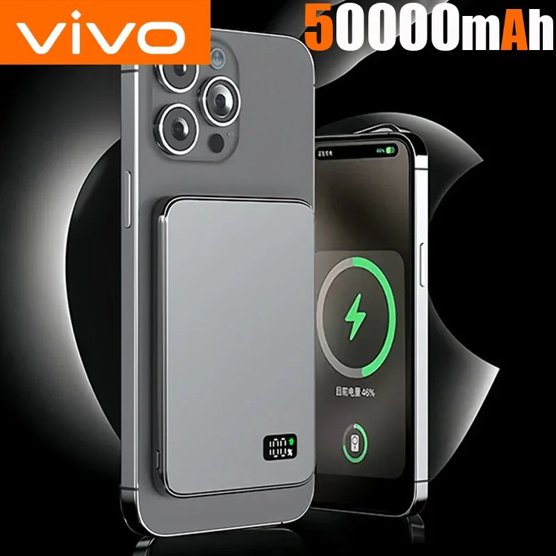 3-in-1 50000mAh Magnetic Wireless Power Bank 22.5W USB-C Portable External Battery Ultra-Slim 9.8mm (0.39 in)
