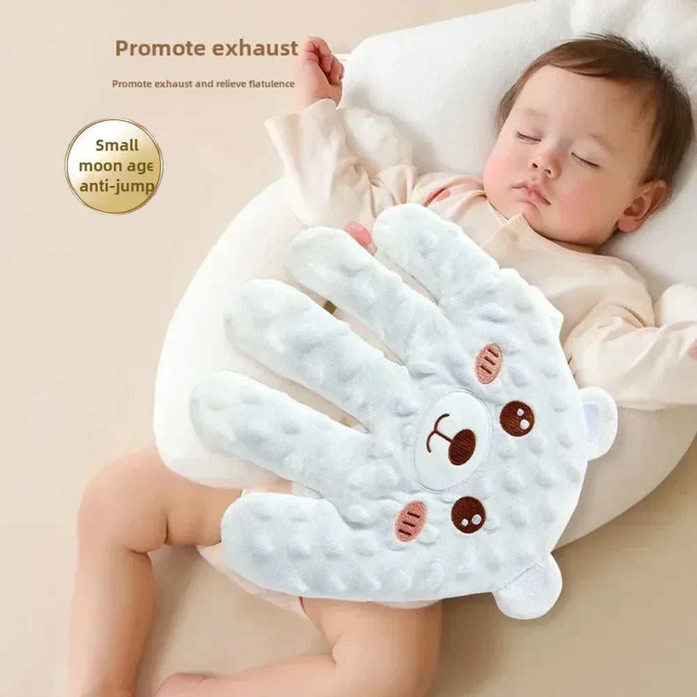 Baby Palm Sleep Pillow – Newborn & Toddler Calming Sleep Aid with Remote Control, 9.4 x 9.1 in (24 x 23 cm)