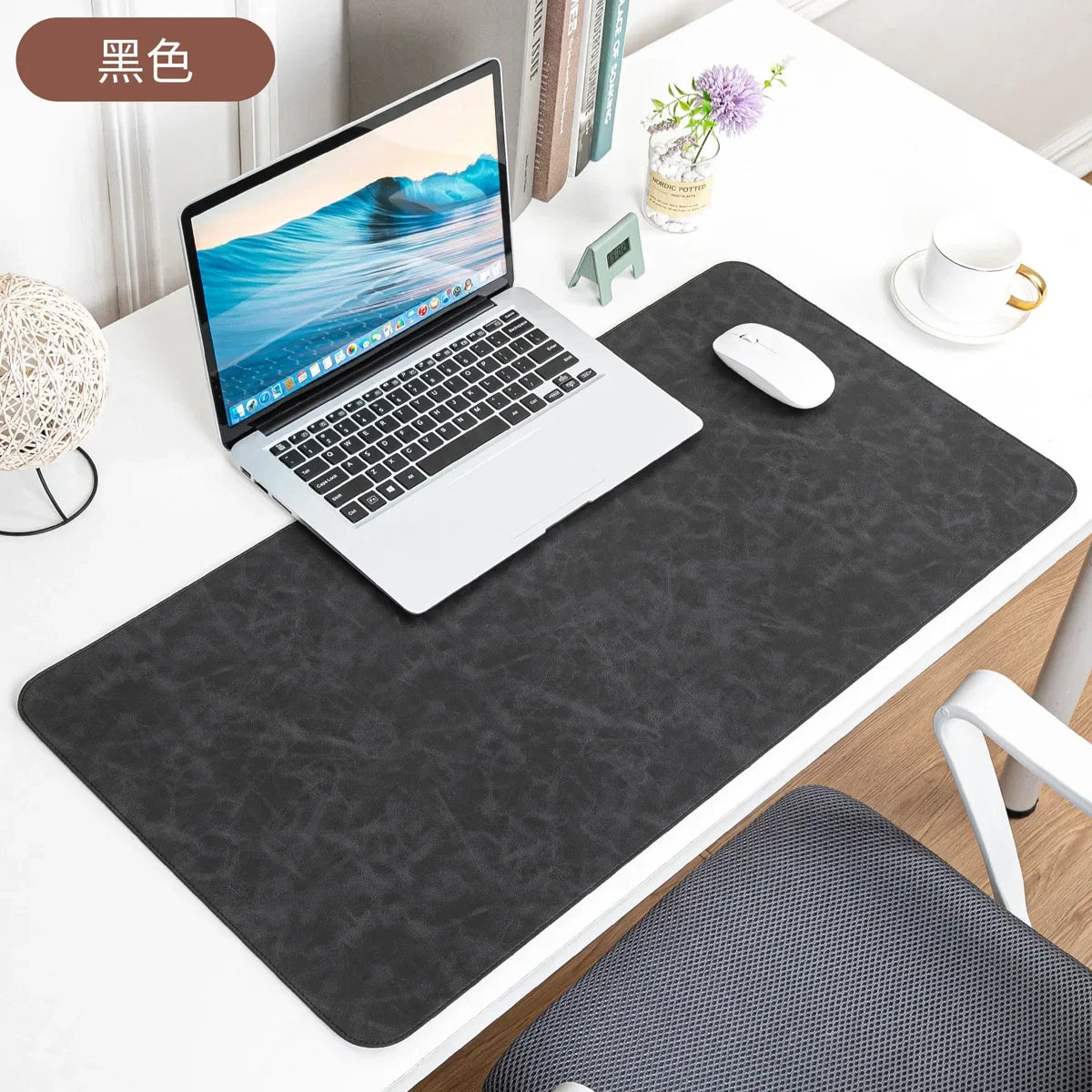 Waterproof PU Leather Desk Pad – Large Non-Slip Mouse Pad & Keyboard Mat for Computer and Laptop, Easy-Clean Protective Desk Mat
