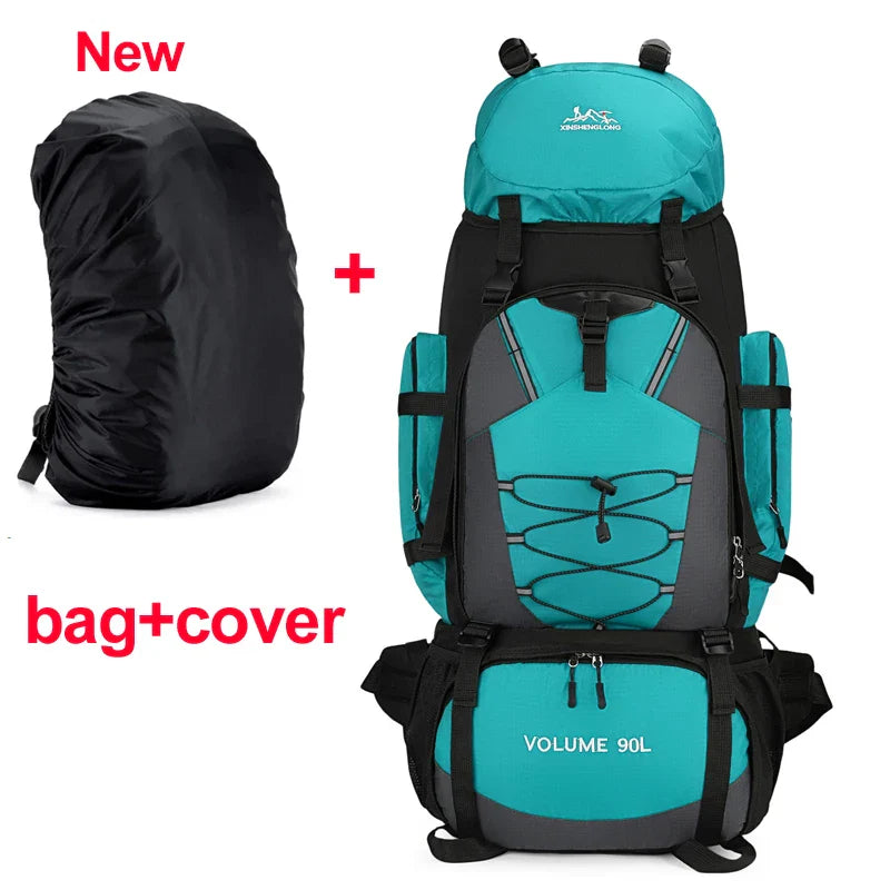 90L Waterproof Hiking & Camping Backpack — Large Capacity Trekking Rucksack for Travel (Unisex)