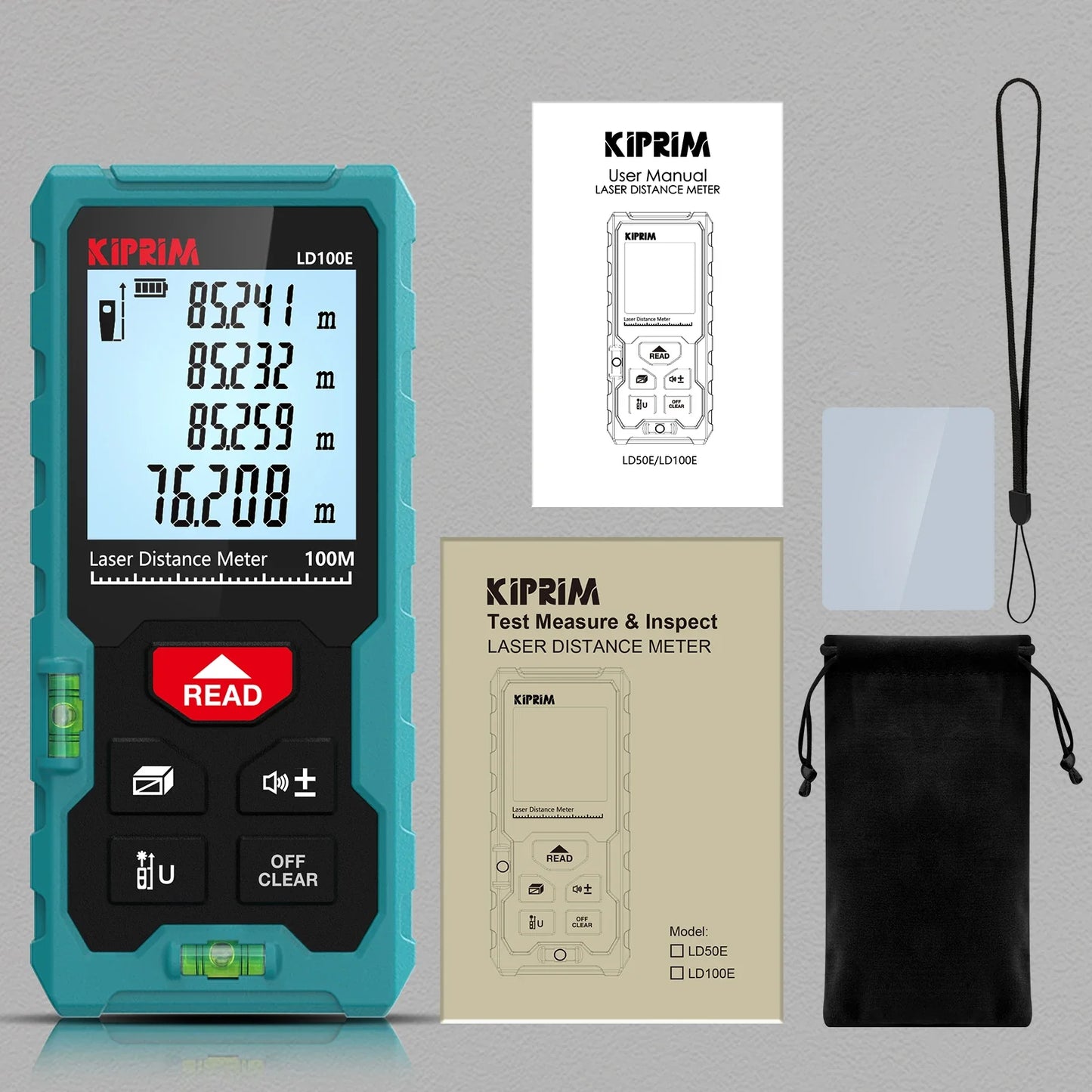 Mini Laser Rangefinder 50m / 70m / 100m (164ft / 229ft / 328ft) Portable Laser Distance Meter, High Accuracy ±2mm, Backlit