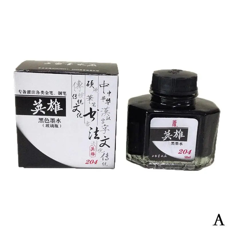 Fountain Pen Ink Refill Bottles – Universal Black & Color Options (20/30/50/75 ml | 0.68–2.54 fl oz)