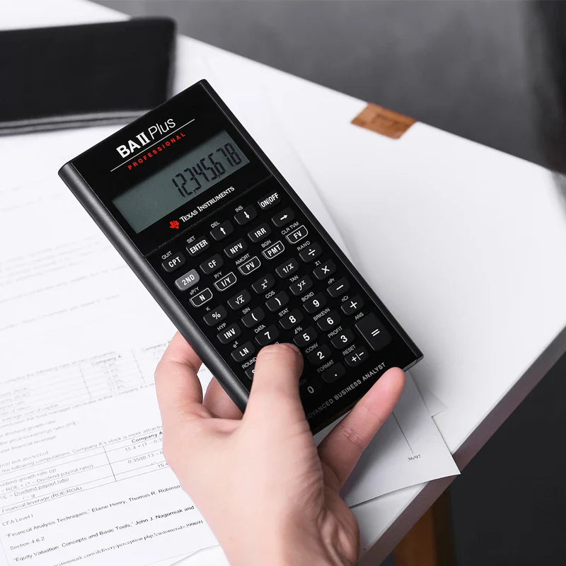 Financial Calculator for CFA & FRM Exams — 10-Digit Professional Finance Calculator with TVM, Amortization & Advanced IRR