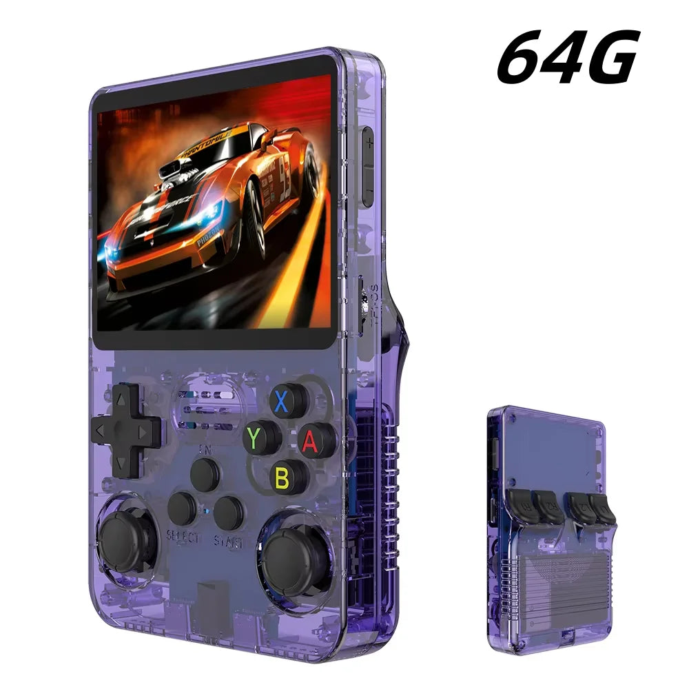 Retro Handheld Game Console 3.5-inch (8.9 cm) IPS — 15,000+ Games, 64/128GB Storage, Linux Pocket Player, 3000mAh Battery