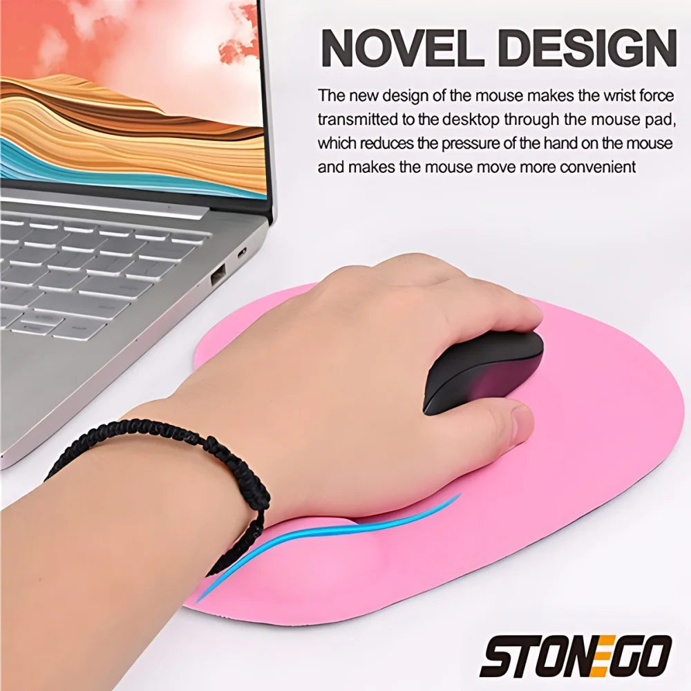 Ergonomic Keyboard & Mouse Wrist Rest Mouse Pad — Neoprene EVA Wrist Support, Non-Slip