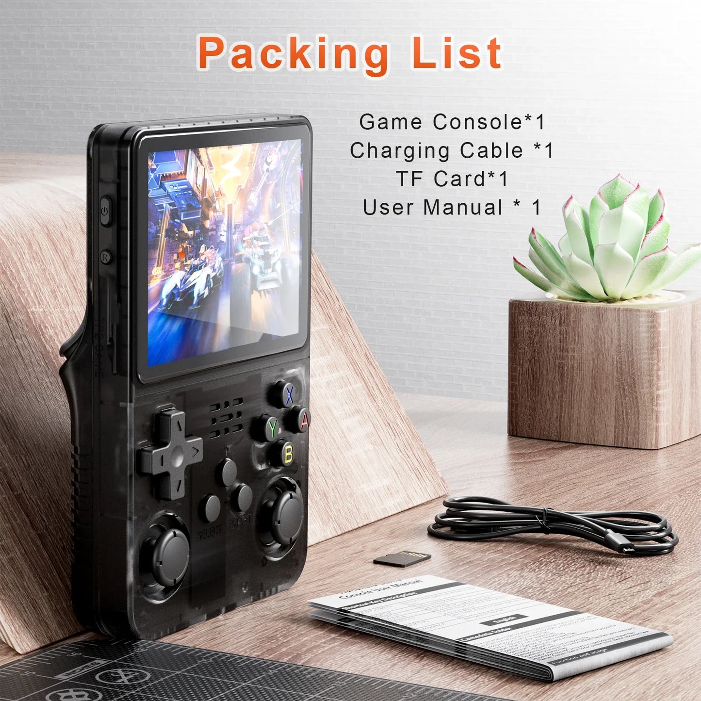 3.5-Inch IPS Retro Handheld Game Console 640x480 HD, 64GB Built-In, 16,000+ Classic Games Portable Pocket Player