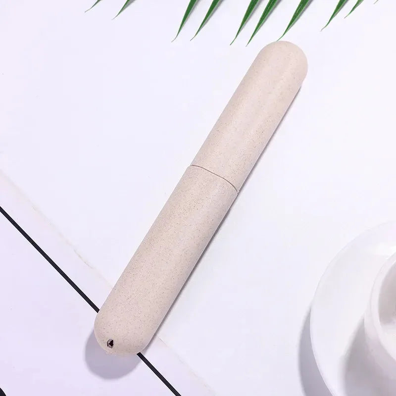 Portable Toothbrush Holder Travel Case – Dustproof Toothbrush Storage Box for Bathroom & Camping