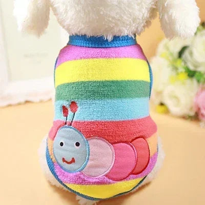 Cartoon Fleece Pet Sweater – Winter Warm Dog & Cat Coat (XXS-XL)