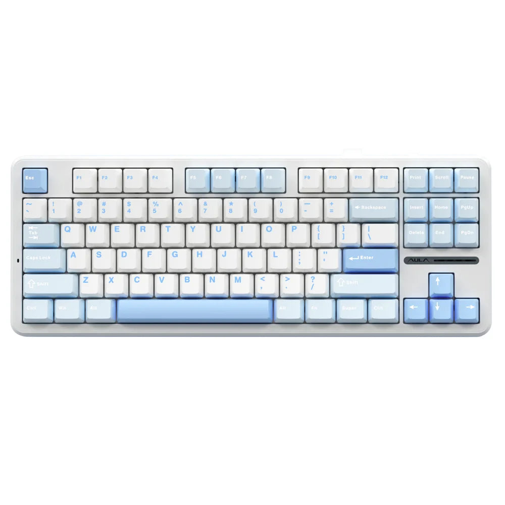 F87 Pro 87-Key 80% TKL Gasket Mechanical Keyboard — Hot-Swappable, Tri-Mode (Bluetooth/2.4G/Wired), RGB PBT Keycaps