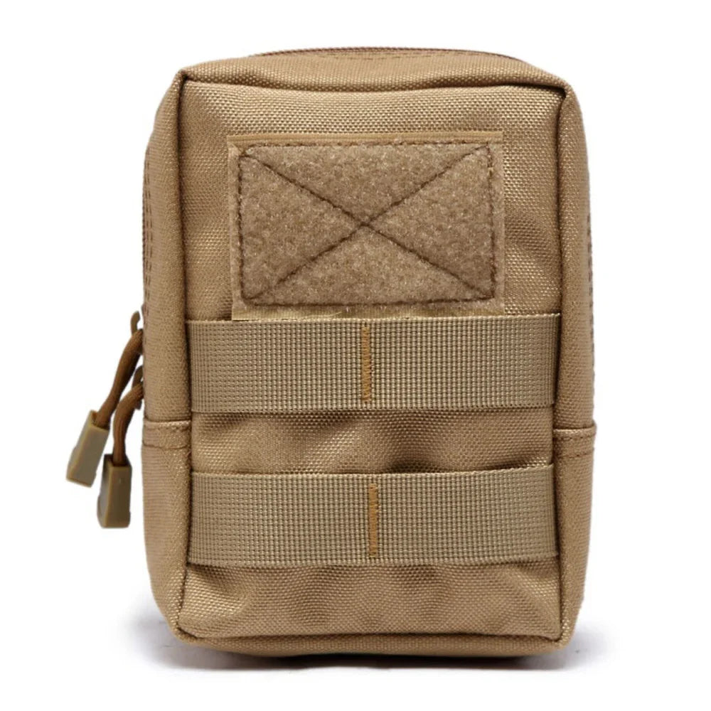 600D Nylon MOLLE Waist Pouch – Tactical Hunting Belt Pack Zipper Utility Bag