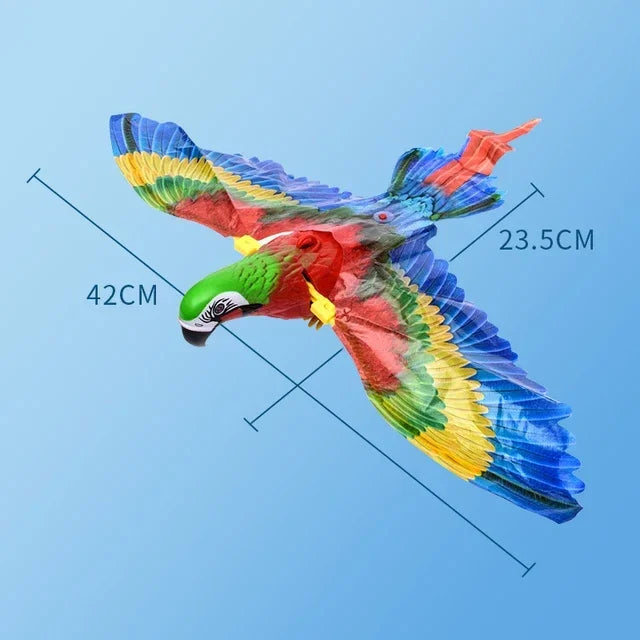 Interactive Flying Bird Cat Toy: Electric Hanging Eagle Teaser with Scratch Rope