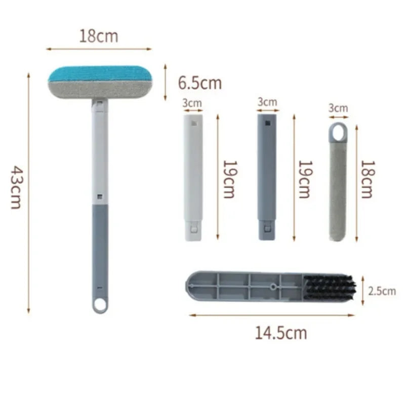 Pet Hair Removal Set – Reusable Double-Sided Grooming Gloves & Detachable Lint Brush for Dog & Cat Fur on Carpets, Sofas & Clothing